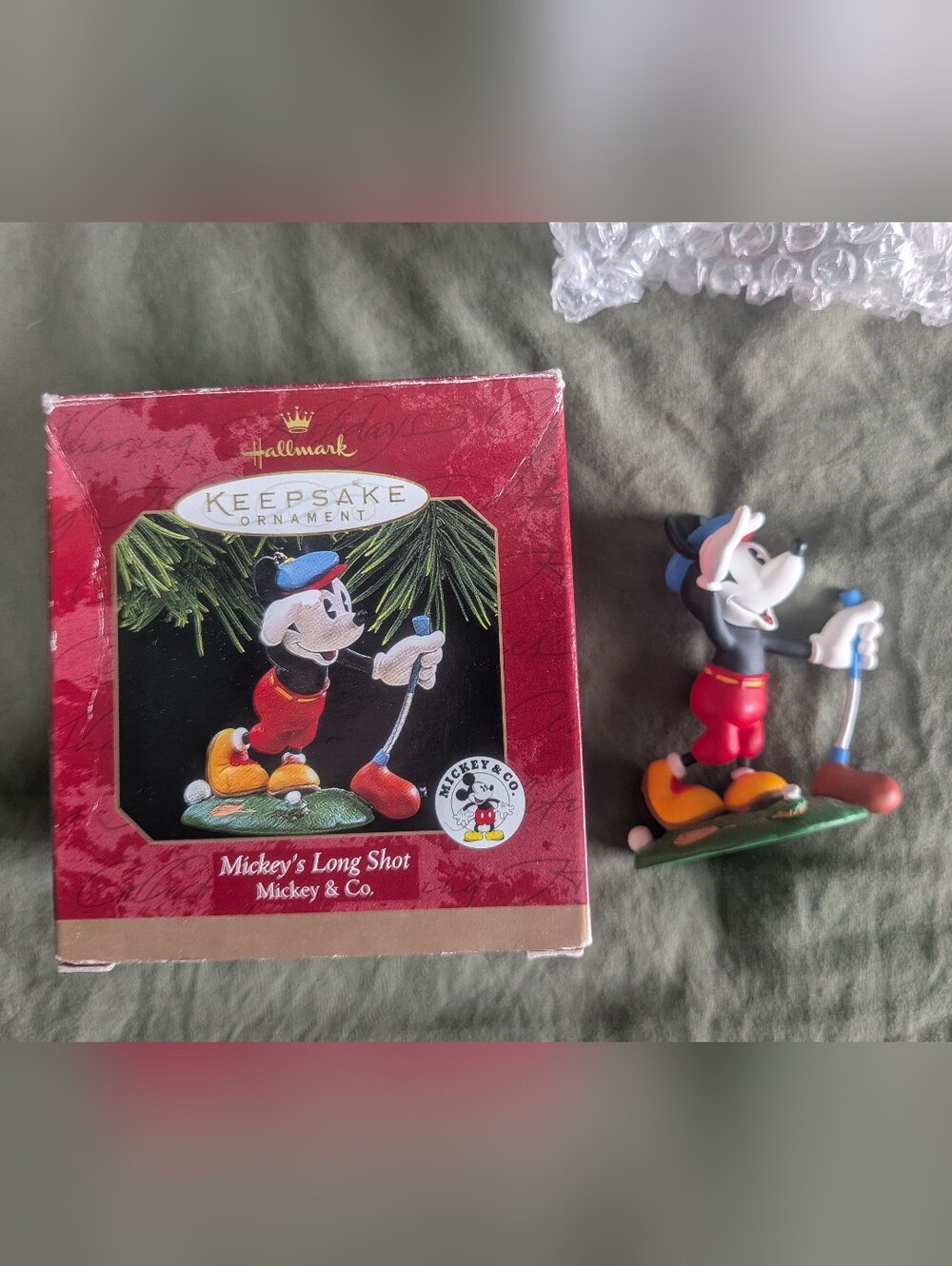 1997 Hallmark Keepsake Christmas Ornament Mickey's Long Shot Disney W/ Box